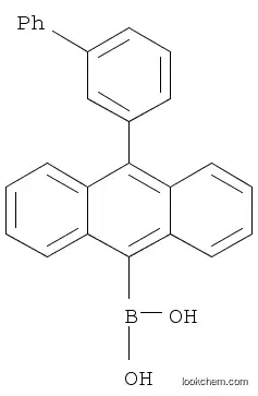 Molecular Structure of 1155911-88-8 ((10-([1,1'-biphenyl]-3-yl)anthracen-9-yl)boronic acid)